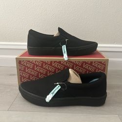 Vans Black Slip On Skateboard Shoes