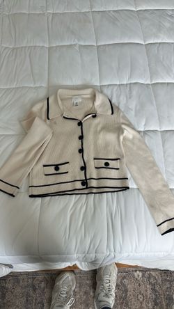 Top H&M beige black