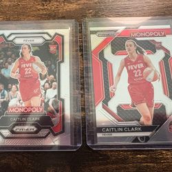 Caitlin Clark Rookie Cards Monopoly Prizm