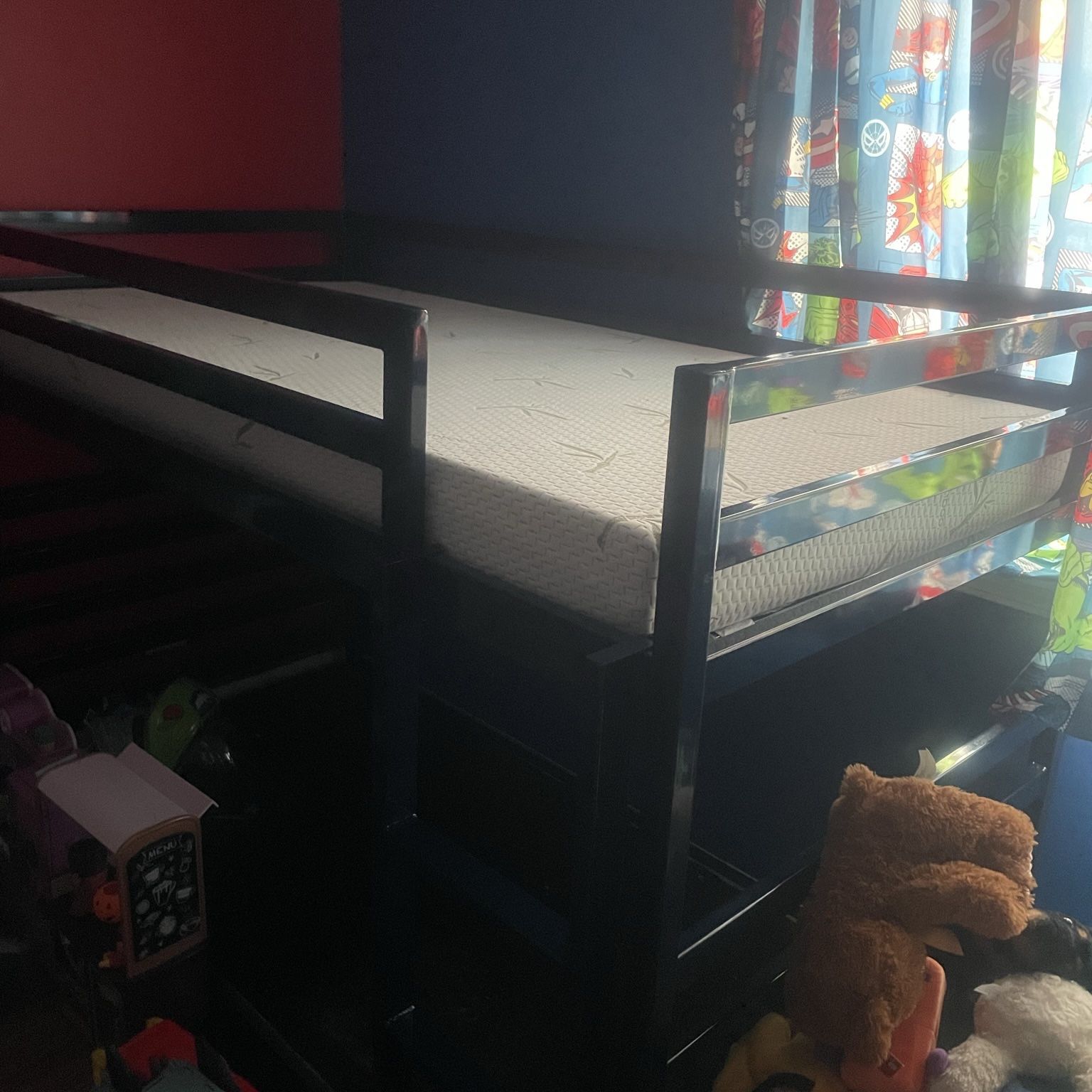 Room & Board Fort Twin Mini Bunk Bed In Navy Blue 