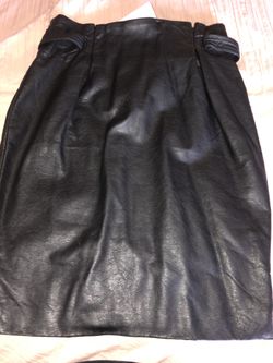 Faux Leather pencil skirt