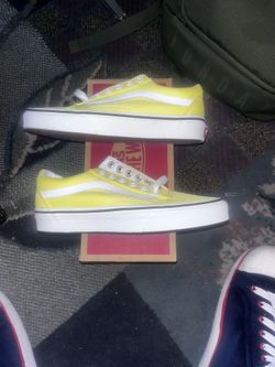 Vans Old Skool Neon Lemon  4M /5.5w 