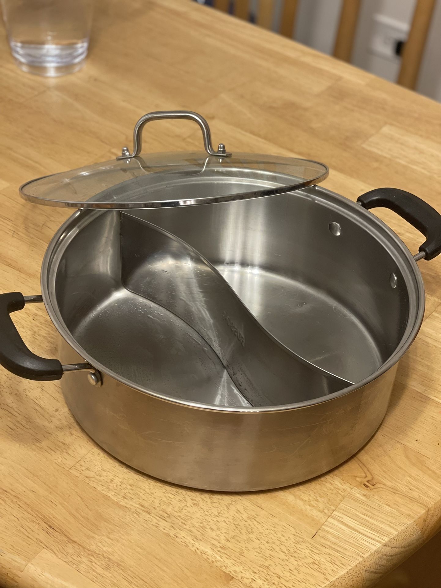 - [ ] Shabu Hot Pot Stainless Steel,Chinese Induction Shabu Pot with Divider for Kitchen Cooker, Gas Stove