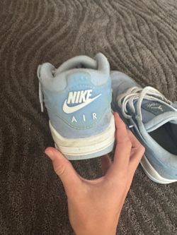 Air Jordan Sneakers Light Blue Suede