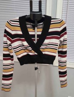 Striped Cropped Sweater