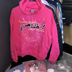 Pink Sp5der Hoodie 