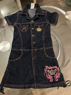 Vestido D Mezclilla Para Niña 6x