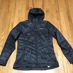 COLUMBIA OMNI-HEAT SPORTSWEAR JACKET HOODED PUFFER WOMEN SIZE LARGE EXECELLET CONDITION 