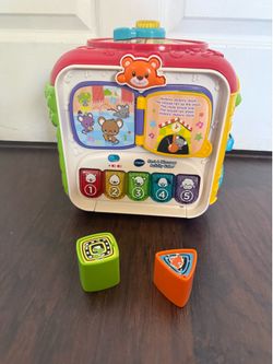 Toys-Vtech Sort And Discover Activity Cube Red