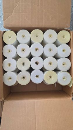 Staples Carbonless Paper Roll 2-Ply 3"x100'