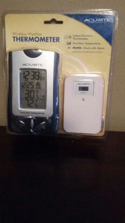 New in original packaging Wireless Thermometer and alarm clock.