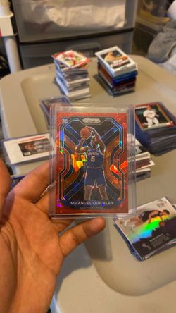 Immanuel Quickley 2020-21 Panini Prizm 296 Red Ice Prizm Rookie RC Card