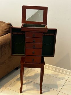 Standing Jewelry Armoire