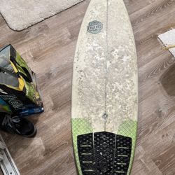 5'6 Surfboard - Evolved Shapes Squash Tail