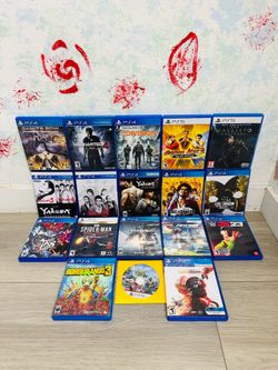Playstation 5 Games And PlayStation 4 Games ( Used , Tested Working )  Read Description)