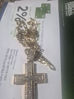 Crusifico chapeado oro lo k