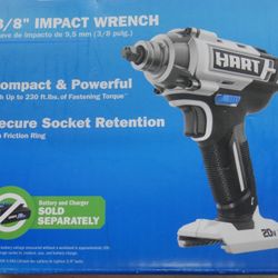 HART HPIW50 20V 3/8 inch Impact Wrench. new 