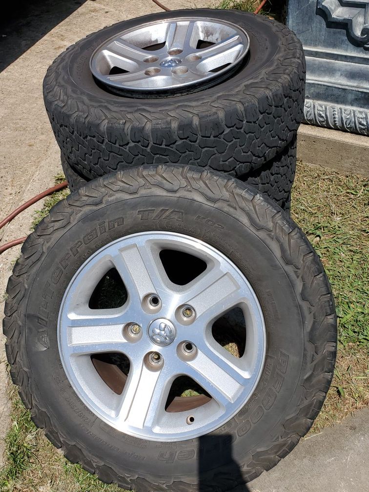 Tires and rims for ram 2008
