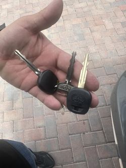 New Toyota Chipped Car Key