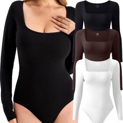 Bodysuit For Women Long Sleeve 
