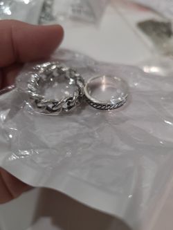 3 Beautiful Sliver Rings 