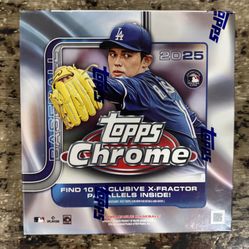 2025 Topps Chrome MLB Baseball Mega Box