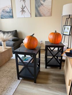 2 Matching Black Night Stands