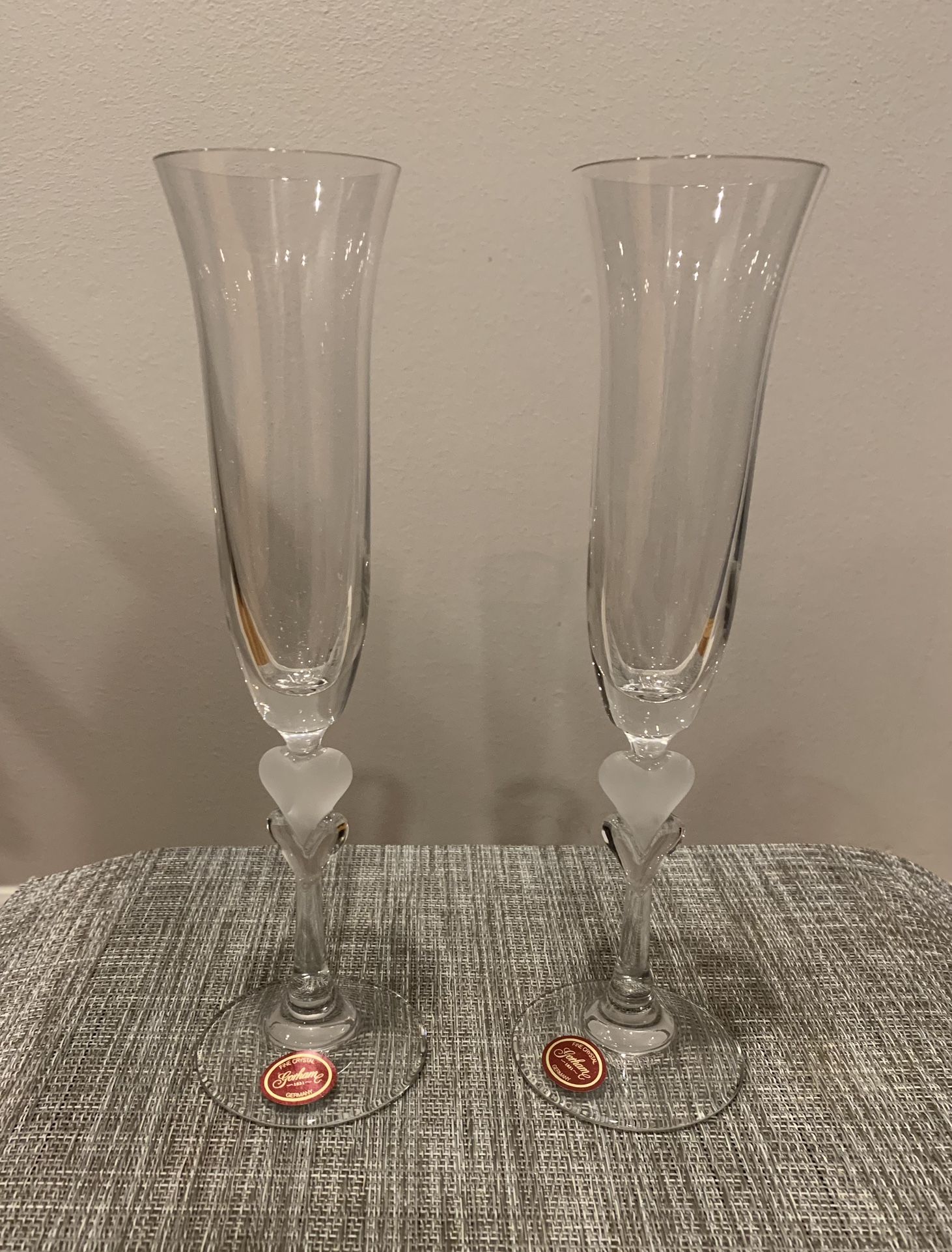 Gorham 1831 Amore Toasting Flutes