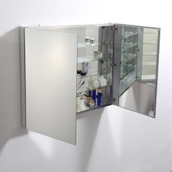 Fresca 40" Wide x 36" Tall Bathroom Medicine Cabinet with Mirrors