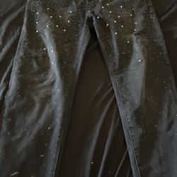 Purple Jeans With Rhinestones (Read Desc)