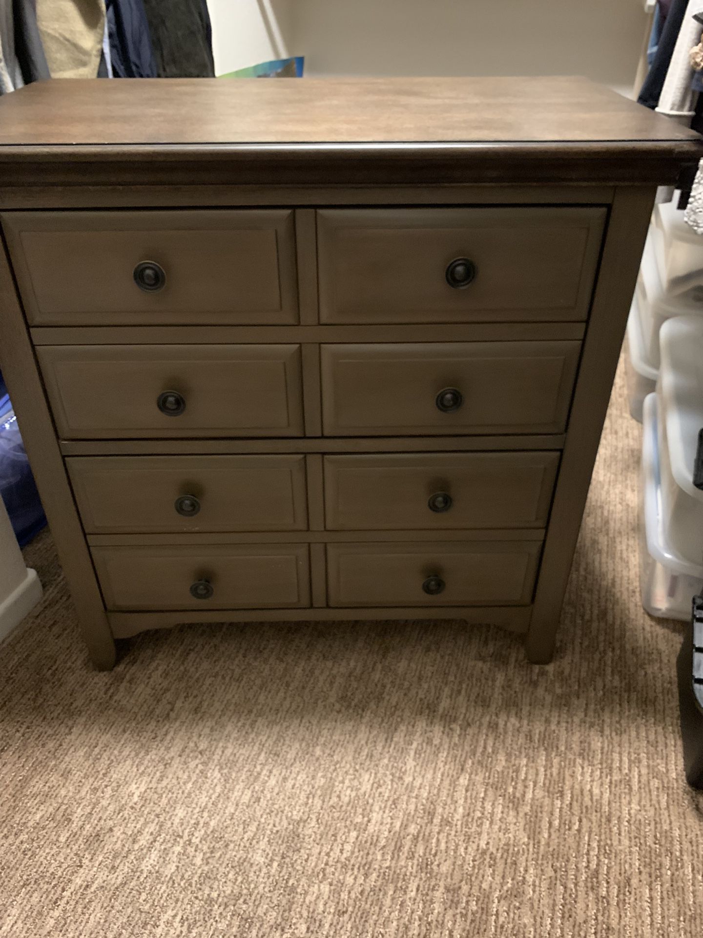 Two Drawers Storage Dresser 