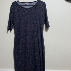 Lularoe Dresses | Lularoe Julia Dress Size: L 