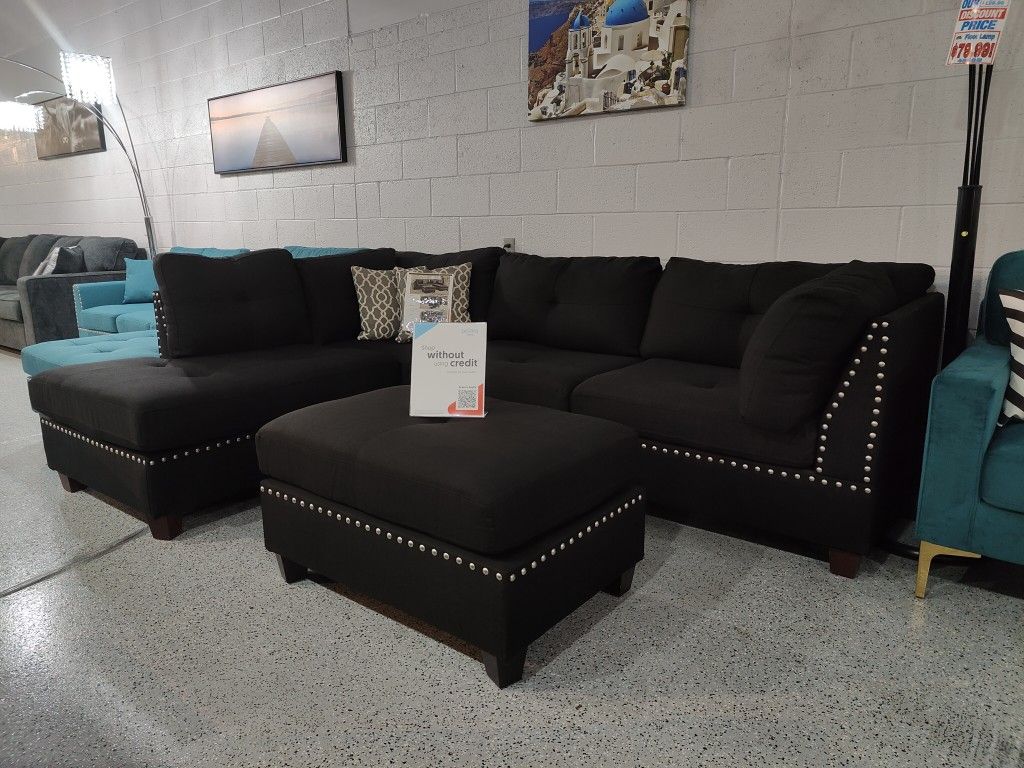 Sectional With Ottoman