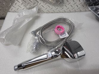 Chrome Handheld Shower Head with Hose