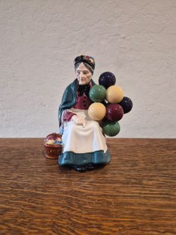 Vintage Figurine Moriyama Japan  "The Old Balloon Seller"