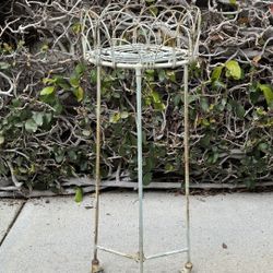 Antique French wire plant stand