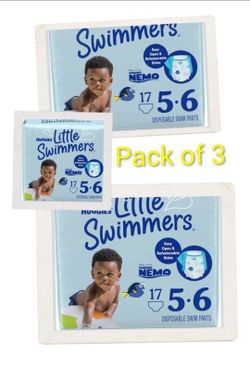 🆕 Huggies Little Swimmers Size 5–6 (Pack of 3) 🏖️👶