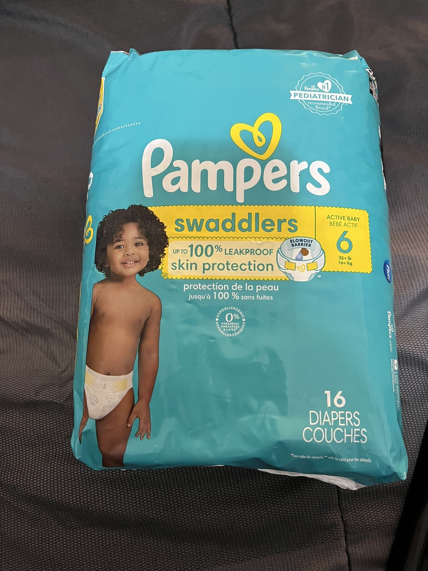 Size 6 Swaddles Pampers NEW
