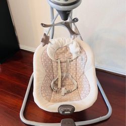 Graco Simple Sway Baby Swing, 5.5 - 30 Lbs, Abbington 