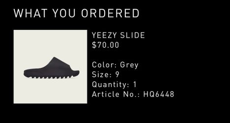 Yeezy slide onyx size 9 authentic