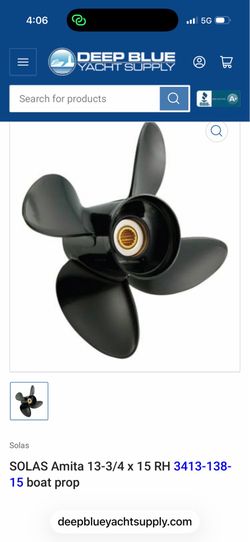 Solas 4 blade Propeller