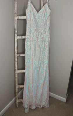 Sequin David’s Bridal Prom Dress Size 4