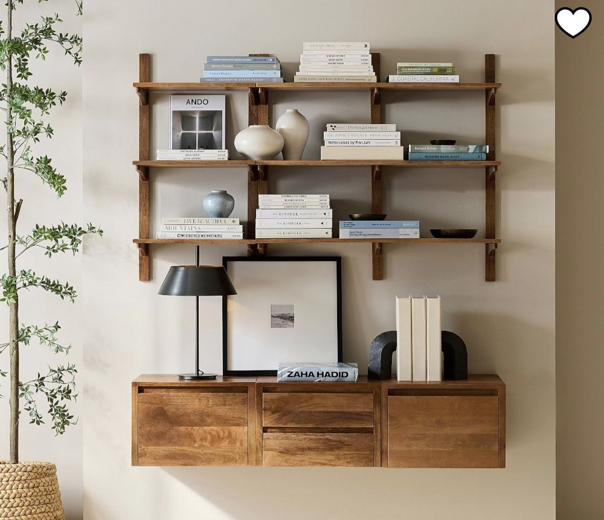 Pottery Barn Cayman tiered Wall Shelves