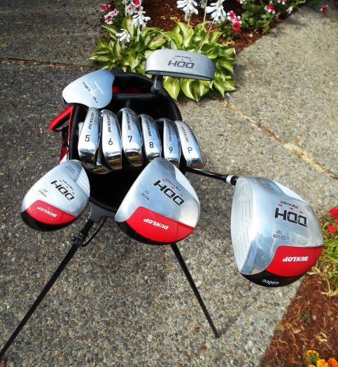 Men's Dunlop DDH Power Set of Golf clubs including Bag!!!