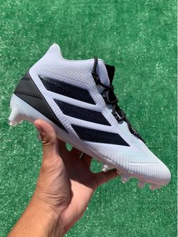 ADIDAS FREAK CARBON MID “WHITE / BLACK” FOOTBALL CLEATS (Sizes 11, 11.5 and 12, Men’s Available)