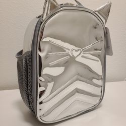 Girls Lunch Bag Lunch Pack Silver Kitty - New With Tag // Lonchera  Para Niña - Nueva Con Etiqueta