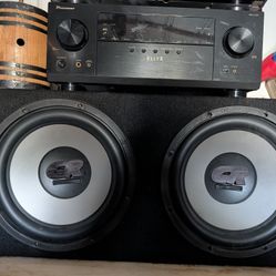 Two 15" Gravity GR-Z15 Subwoofers.

1400 Watts each in a sealed wood box. 
