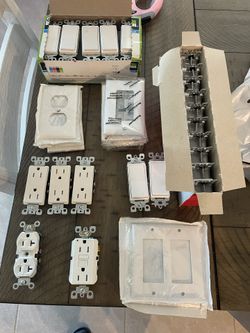 Brand New Plugs, Switches Cover Plates