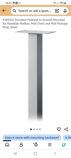 Mailbox post -metal