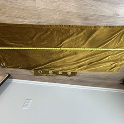 Velvet Goldenrod Color Curtains 